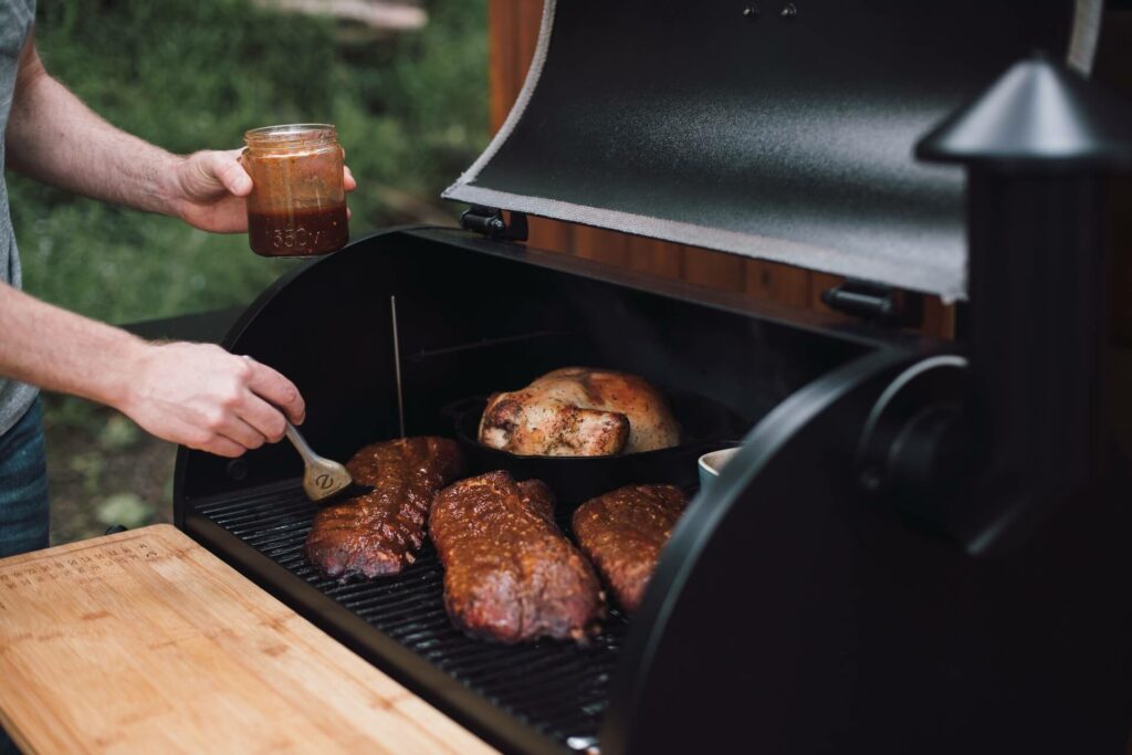 Größere Fleischstücke Smoken