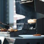 grillstation mit grillhaube