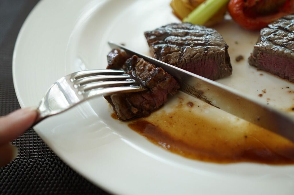 kontaktgrillen steak
